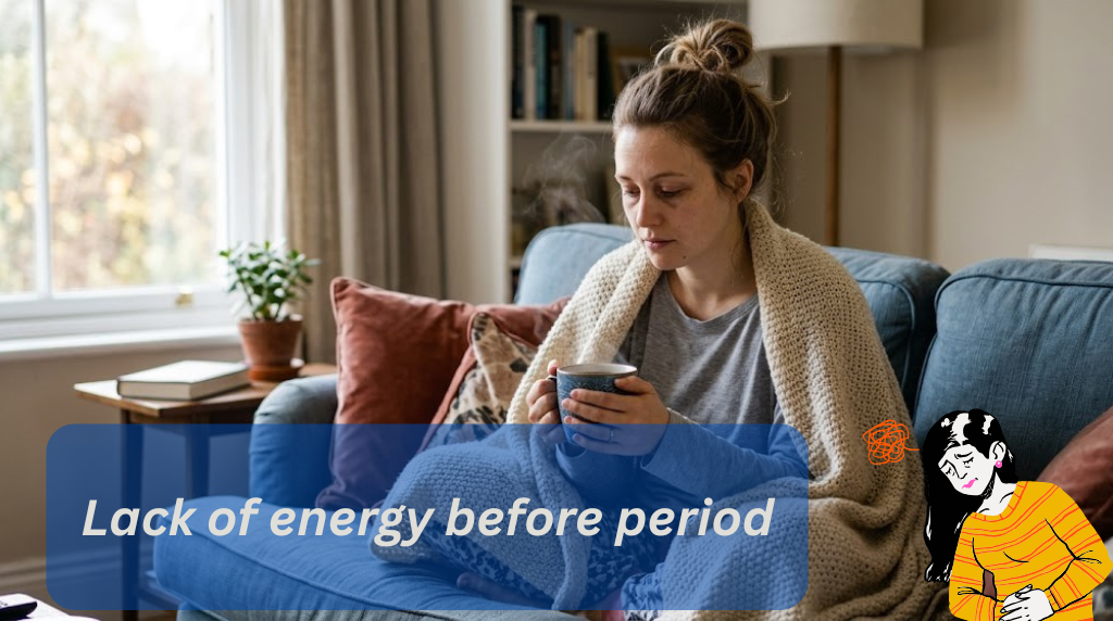 lack of energy before period