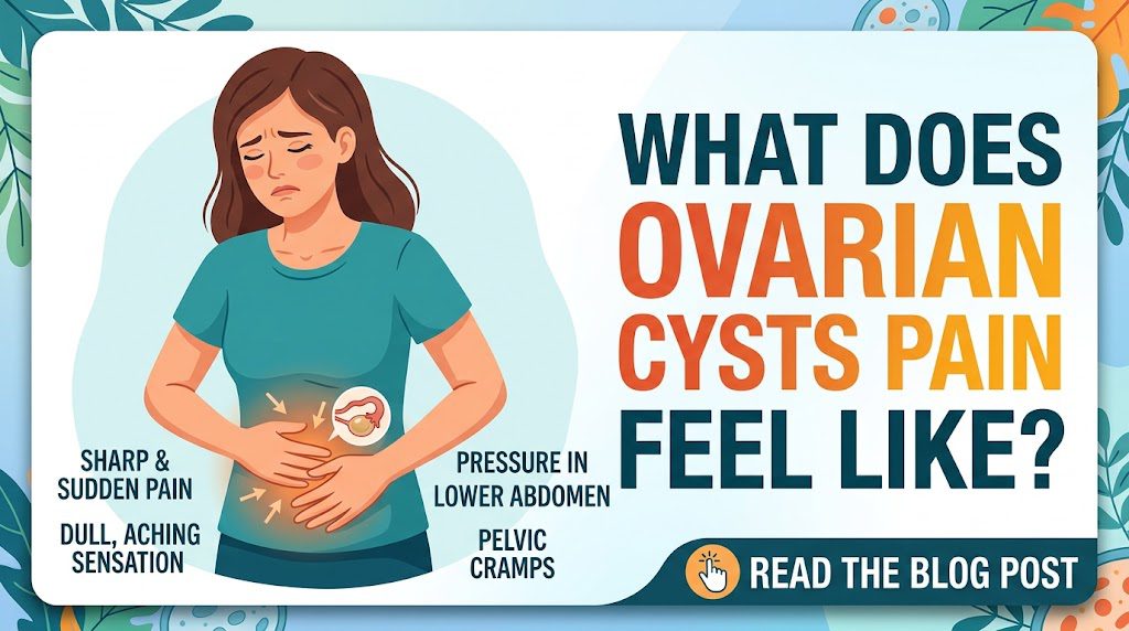 What does ovarian cysts pain feel like
