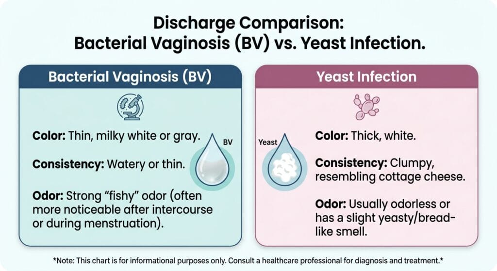bacterial vaginosis vs yeast infection