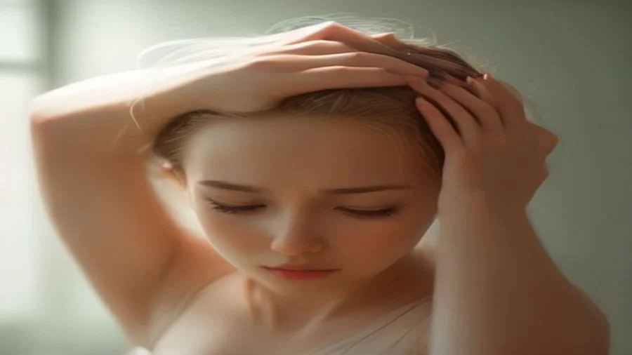Phantom period with a headache and PMS signs